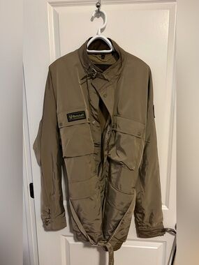 Belstaff Trialmaster XL500 Men’s Motorcycle Jacket Canvas Neutral, Size US 48/XL